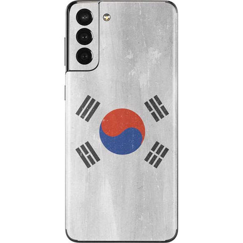 South Korean Flag Distressed Galaxy S21 Plus 5G Skin